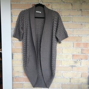 Indiwoman Beige Short Sleeved Cardigan